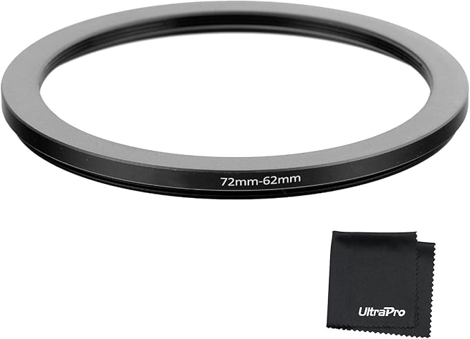 UltraPro Step-Down Adapter Ring 72mm Lens to 62mm Filter Size