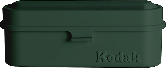 KODAK Film Case - for 5 Rolls of 35mm Films - Compact, Retro Steel Case to Sort and Safeguard Film Rolls (Olive) (Film is not Included)