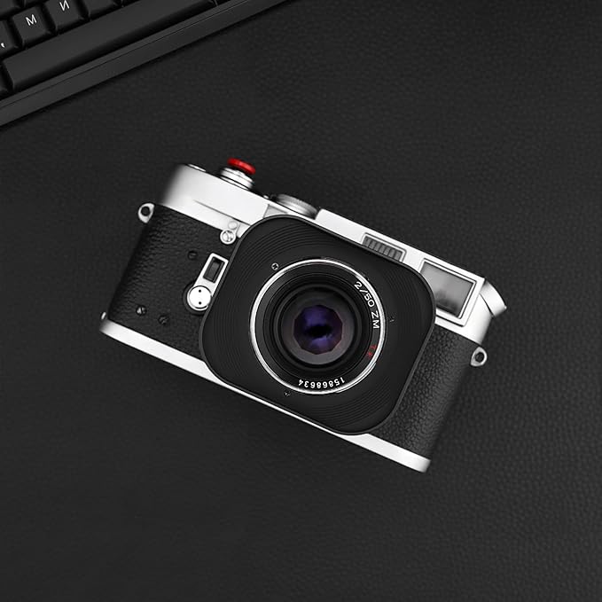 Haoge LH-ZV02 Square Metal Lens Hood for Carl Zeiss Biogon T* 2/35 35mm f2 ZM, C Biogon T* 2.8/35 35mm f2.8 ZM, Planar T* 2/50 50mm f2 ZM; Voigtlander NOKTON CLASSIC 35mm f1.4 VM, 40mm f1.4 VM as LH-6