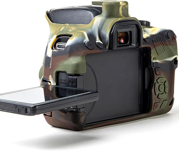 Professional Secure Silicone Camera Cover Housing Rubber Protective Body Skin Bag for Canon EOS 600D 650D 700D DSLR Camera Case (Army Green)