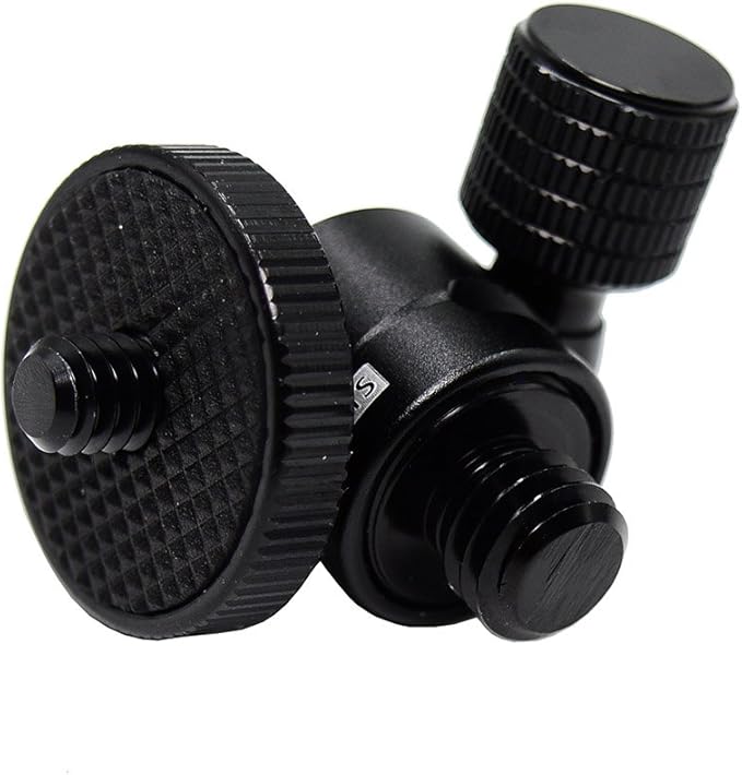 koolehaoda Mini Ballhead Camera Tripod Ball Head Mount and 1/4 to 3/8 Connector (1/4 to 3/8 Connector)