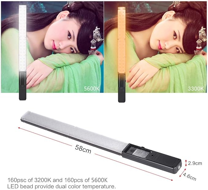YONGNUO YN360 RGB LED Light Stick, 5600K Adjustable Color Temperature, Professional Handheld Photo Light, for Video Photography, Studio Shooting