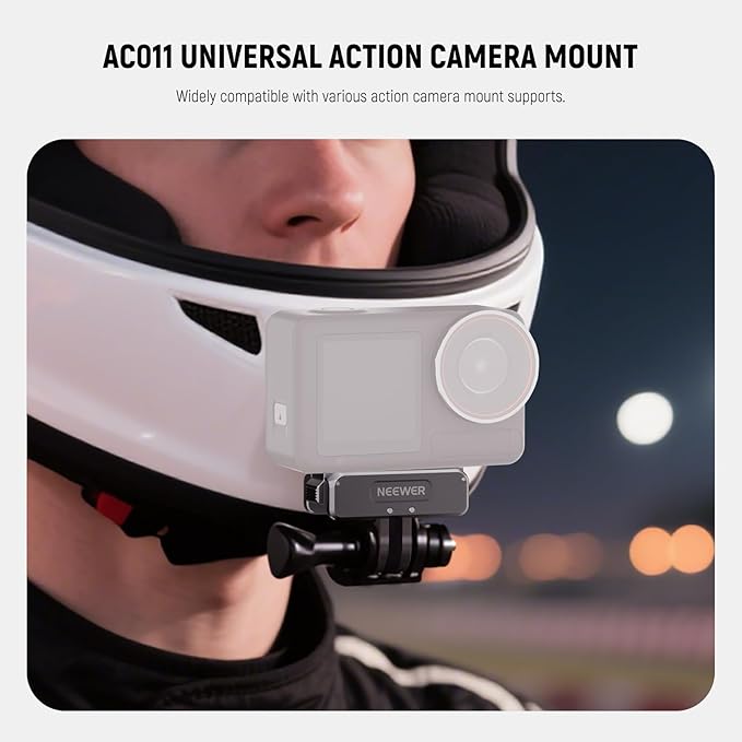 NEEWER Action Camera Accessories Kit Compatible with DJI Osmo Action 5 Pro/4/3, Cold Shoe Mount, Quick Release Magnetic Mount & Ball Head Adapter, AC011+AC012+ AC013, Dark Gray