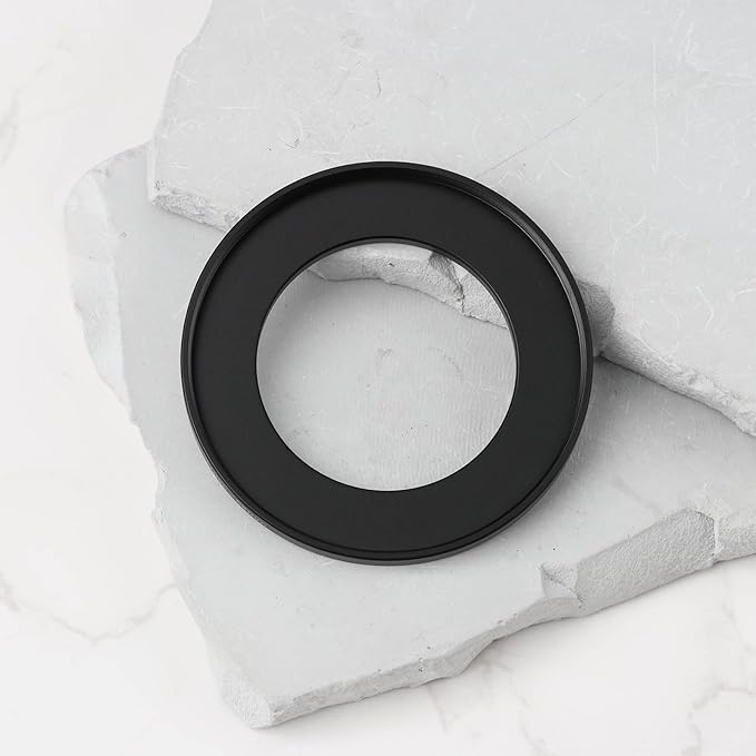 2pcs Step Up Camera Filter Adapter Ring Aluminum Alloy 37mm to 52mm Thread 0.75mm Compatible with Filter Adapter Lens Hood Lens Cap