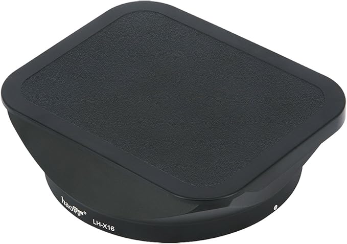 Haoge Bayonet Square Metal Lens Hood Shade with Cap for Fujifilm Fuji Fujinon XF16mmF1.4 XF 16mm F1.4 R WR Wide Angle on X-Pro2 X-Pro1 X-T2 X-T1 X-T20 X-T10 X-E2S X-A5 X-A20 X-E3 X-H1 Replace LH-XF16