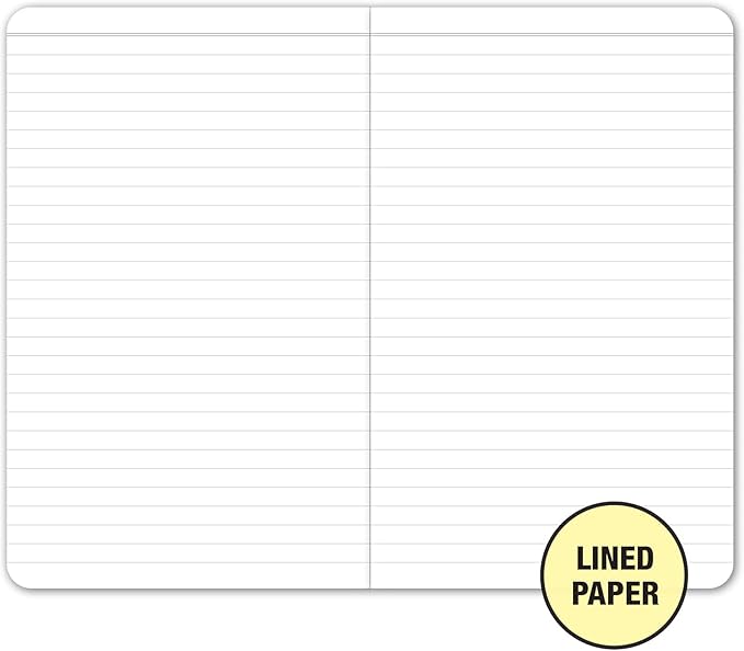 Elan Publishing Company Field Notebook/Journal - 5"x8" - Maps Covers - Lined Memo Book - Pack of 5