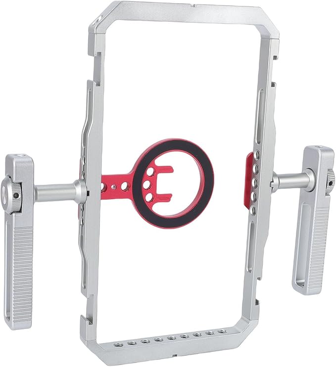 EBTOOLS Universal Smartphone Video Rig Stabilizer, Magnetic Phone Cage with Dual Handles and Multiple Expansion Ports, Compatible with 12 13 14 15 16 17 for Video