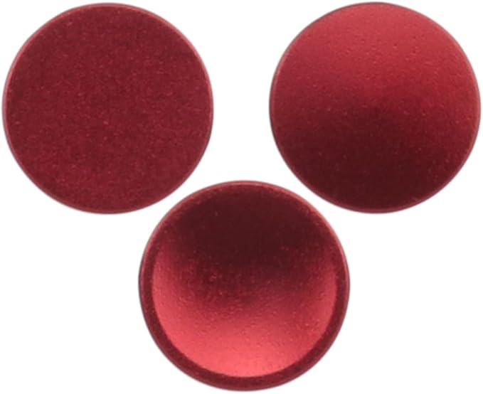 DGZZI 3PCS Metal Shutter Release Buttons Camera Shutter Release Buttons Red Concave Convex Flat Aluminum Alloy Camera DSLR Universal Button Accessories