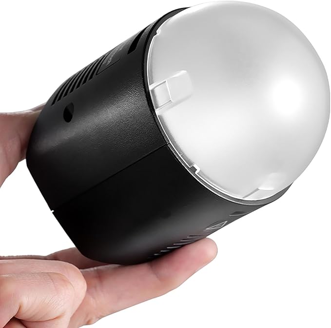 AK-R11 Dome Diffuser for V1 Pro V1 Flash, AD100Pro, Such as V1-S/V1-C/V1-N/V1-F/V1Pro-C/V1Pro-S/V1Pro-N/V1Pro-F/V1Pro-O, Use with Godox H200R Compatible for AD200 AD200 Pro II