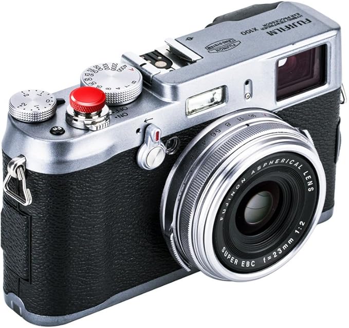JJC Camera Soft Release Button, Shutter Button for Fuji Fujifilm X-T5 X-T4 X-T50 X-T30 III II X-PRO3 X100VI X100V X-E5 X-E4 X Half GFX100RF Sony RX1R II RX10 IV III Leica Q3 43 M10 M9 Nikon Zf Df F3