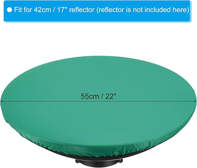 PATIKIL 22" 55cm Soft Diffuser Lamp Cover, Cloth Diffuser Strobe Reflector Lamp Sock for Flashing Light Dish Photography Studio, Green
