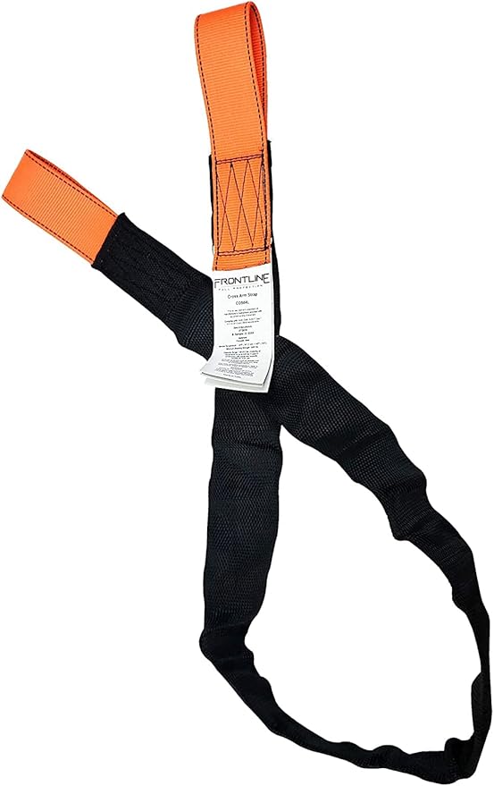 Frontline COS06L Concrete Embed Anchor Strap with Looped Ends 6' | ANSI & OSHA Compliant | Pour-in Disposable Anchor | 310 lbs. Capacity | Color Orange/Black (Pack of 100)