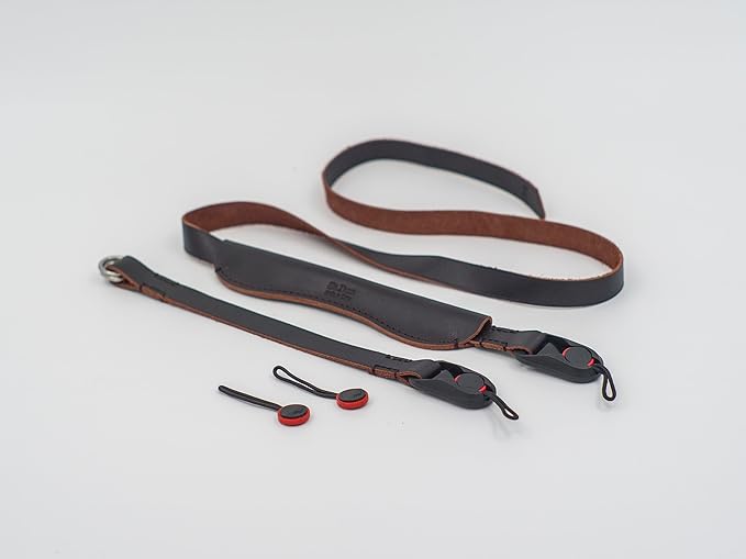 Camera Neck Strap with Quick Release Rings for Leica Canon Nikon compatible with Peak Design Anchor Links