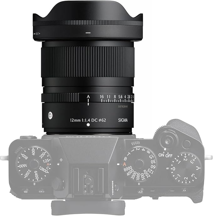 Sigma 12mm f/1.4 DC Contemporary FUJIFILM X (416975) Bundle. The Ideal Lens for Professional Portraits, Weddings Indoor/Outdoor Adventure, Wildlife, Travel, Sarfari, Photography use + Accessories