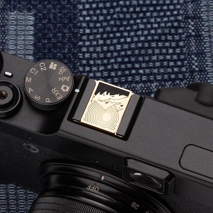Camera Metal Hot Shoe Cover for Fujifilm XPro3 XT5 XT4 XT3 XT2 XT50 XT30 XT30II XT20 XT200 X100VI XE5 for Nikon ZF Z5 Z6 Z6II (Copper Alloy-Hot Shoe Cover)