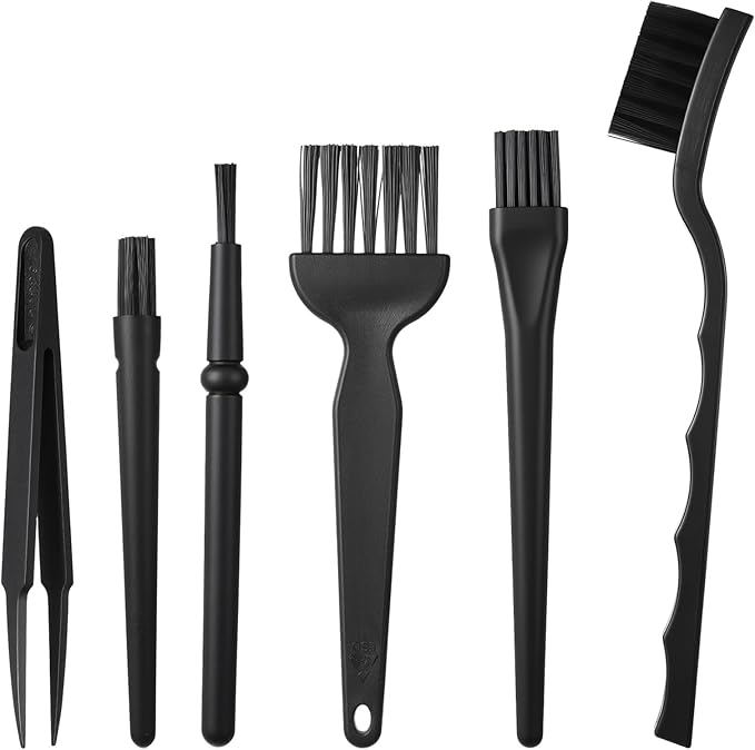 Keyboard Brush Anti Static Brush 6PCS Mini Keyboard Cleaning Brushes Kit Electronic Dust Cleaning Brushes for Computer Motherboard Camera Small Space Remover for Mechanical Keyboards