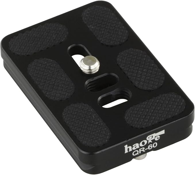 Haoge 60mm QR Quick Release Plate with D-Ring Screw Fits Arca-Swiss Standard for Tripod Ball Head Clamp Camera Lens