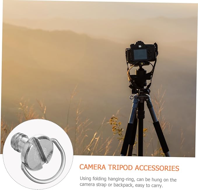 jojofuny 6pcs Camera Mounting Screw Tripod Mount Adapter for D-Ring Quick Release Plate