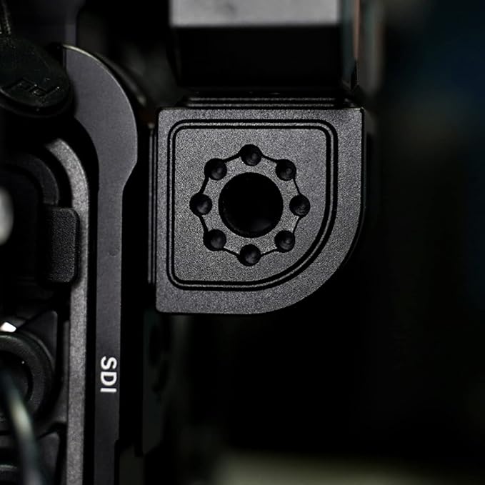 Nitze Camera Mount Cube Adapter (4-Sided) Camera Mount with 1/4” / 3/8" Locating Holes, 3/8” to 1/4” Thread Adapter, 1/4” Screws, 3/8” Screws and Locating Pins - N82A