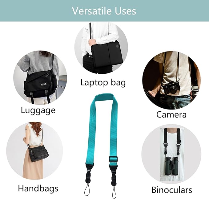 Adjustable Shoulder Strap:Comfortable iPad Strap Nylon Neck Lanyard for iPad/Samsung Tablet Case,Camera Binocular Crossbody Laptop Luggage Bag(Sky Blue)