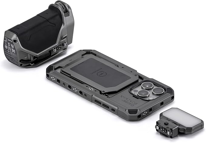Tilta Khronos Basic Kit Compatible with iPhone 15 Pro Max - Space Gray | Phone Case, Cooling Fan, ND Filter, PD Focus Handle
