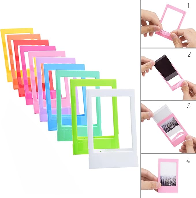 Sunmns Accessories Bundle Kit Compatible with Fujifilm Instax Mini 12 11 9 8 90 70 Instant Camera, Include Album, Film Stickers, Photo Frames, Hanging Frame, Strap (Purple)