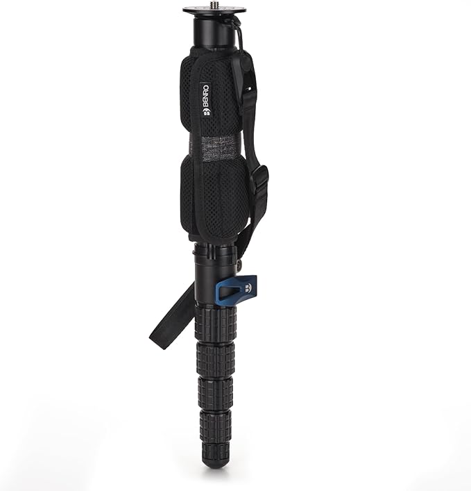 Benro SupaDupa Carbon Fiber 6-Section Monopod – 72″ Max Height, Lightweight Travel Support, Hybrid Flip & Twist Locks, Rotating Foot with Spiked Base, Rubber Grip & Carry Bag (MSD46CB)