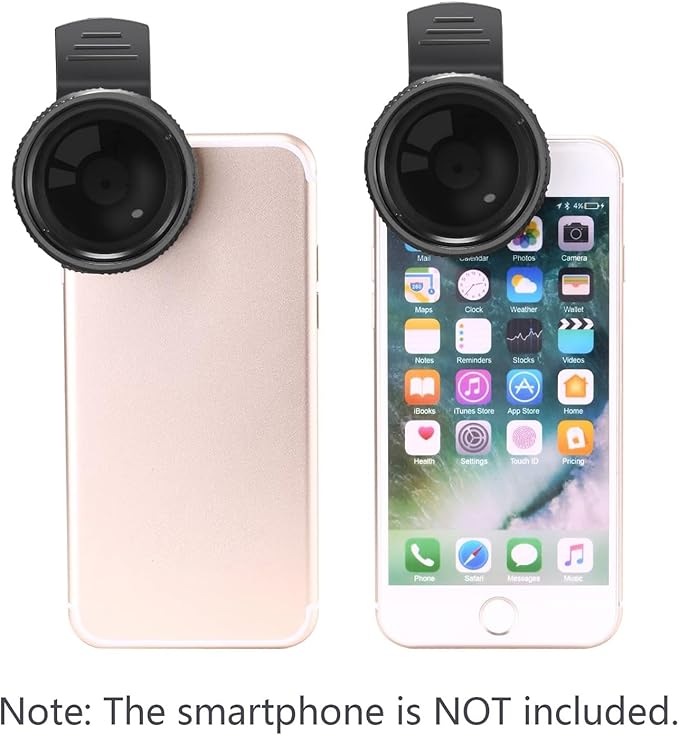 NEEWER 37mm Clip On ND2-ND400 Phone Lens ND Filter Kit: Variable Neutral Density Filter with Phone Clip Compatible with iPhone 15 14 13 Samsung S24 S23 S22 Ultra Android Smartphones iPad