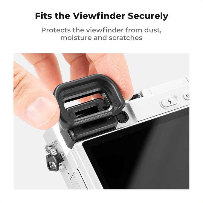 K&F Concept 2Pack Eyepiece Cover & Hot Shoe Cover Kit, Eyecup for Sony A6600 A6500 A6400 Camera Viewfinder, Viewfinder Protector Replace for Sony FDA-EP17 Eyecup