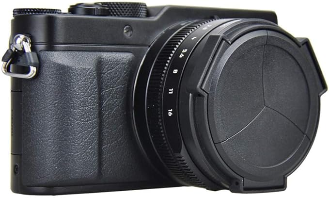 Auto Open and Close Lens Cap Protector for Leica D-LUX 8 D-LUX (Typ 109) D-LUX 7 Panasonic Lumix LX100 II (DC-LX100M2) DMC-LX100 Replaces DMW-LFAC1 Automatic Lens Cap, Fits Filter Thickness Below 8mm
