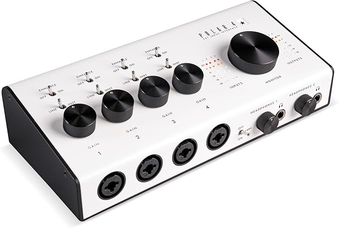 Blackstar Polar 4 - 4-channel 4-in/8-out USB-C Guitar Audio Interface w/ 4 Microphone Preamps and 2 Headphone Outputs