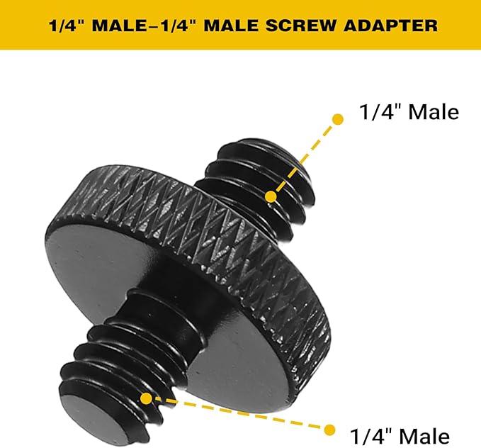 8 Pieces 1/4" & 3/8" Camera Screw Adapter Set Camera Tripod Adapter Cameras Mount Screw for DSLR Flash & Light Stand Mounts Monopod Quick Release Plate