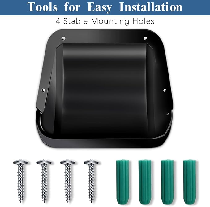 Universal Security Camera Covers Shield Sun Rain, Waterproof Protective Roof for Bullet, Dome Cameras, ABS Plastic Shade Cover (Black)