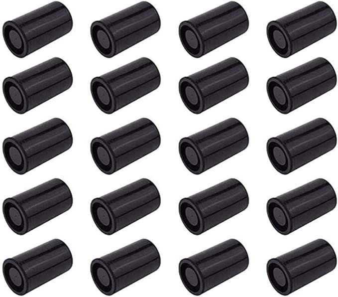 Golden Pearl 35mm Caliber Plastic Film Canisters -20pcs（Black ）