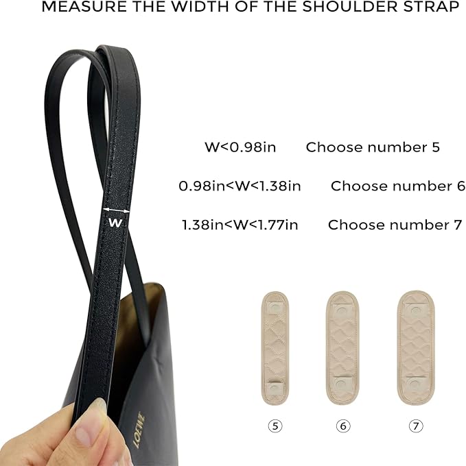 GIVLEFLY Shoulder Strap Pad for Bags, Soft Cushion Protector with Anti-Slip Backing for Tote & Crossbody, Light Khaki