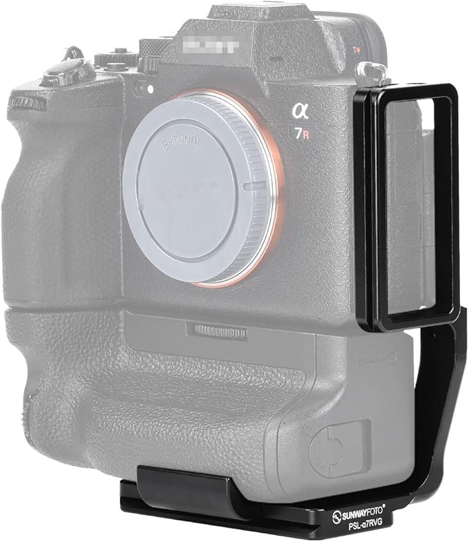 SUNWAY L-Bracket for Sony a7r V/a1/a7s3/a9 ii/a7r iv Camera with Vattery Grip VG-C4EM, Arca Swiss Quick Release L Plate, PSL-a7rvg