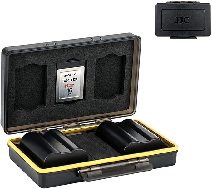 Nik. EN-EL15 EN-EL14 Camera Battery Memory Card Storage Case Holder for 3 Slots Cfexpress Type B XQD Card + 2 Slots Battery, Nik. Camera Battery Box for Nik. Z8 Z6III Z6II Z7II Z6 Z7 D850 D500