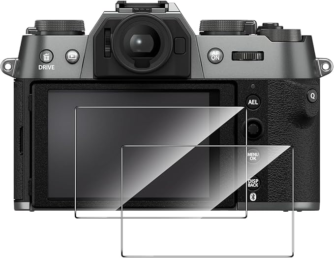 2 Pack Compatible with Fujifilm X-T50 Fuji XT50 Screen Protector,Full Coverage 9H Tempered Glass LCD Display Film,HD Clear Scratch Resistant for Fuji X-T50 accessories
