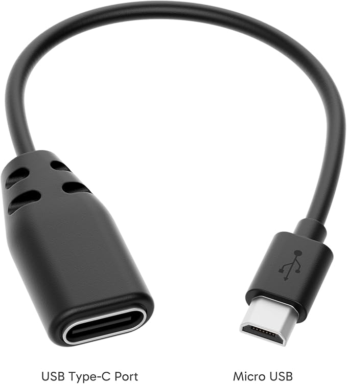 AKASO External Microphone EK7000/ EK7000 Pro/Brave 4//Brave 7 LE/Brave 4 Pro/ V50X/ V50 Elite Action Camera with a Type-C to Micro USB OTG Cable