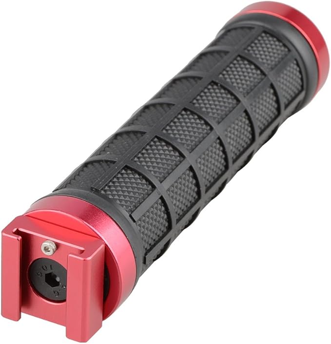 CAMVATE Hand Grip with Cold Shoe Mount for Monitor Flash Light