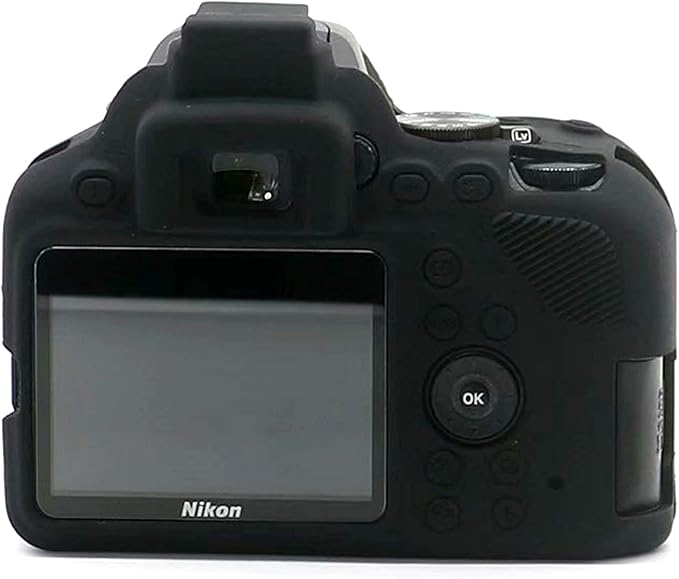 Professional Secure Silicone Camera Cases Bag Housing Rubber Body Skin for Nikon D3500 Digital SLR Camera (Black)