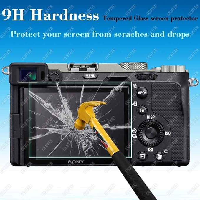 Screen Protector for Sony RX10 IV RX III RX10 II RX10 RX10IV RX10III RX10 II Camera & Hot Shoe Cover, 0.3mm 9H Hardness Tempered Glass Anti-Scrach Anti-Fingerprint Anti-Bubble [3Pack]
