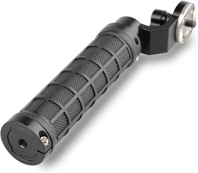 CAMVATE Aluminum Rosette Rubber Handle Grip for Rosette Standard Accessory(Black,M6 Thread,31.8 mm) - 1445