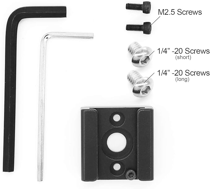 Cold Shoe Mount Adapter Cold Shoe Bracket Standard Shoe Type with 1/4" Thread Hole for Camera DSLR Flash Led Light Monitor Video and More 5Pack