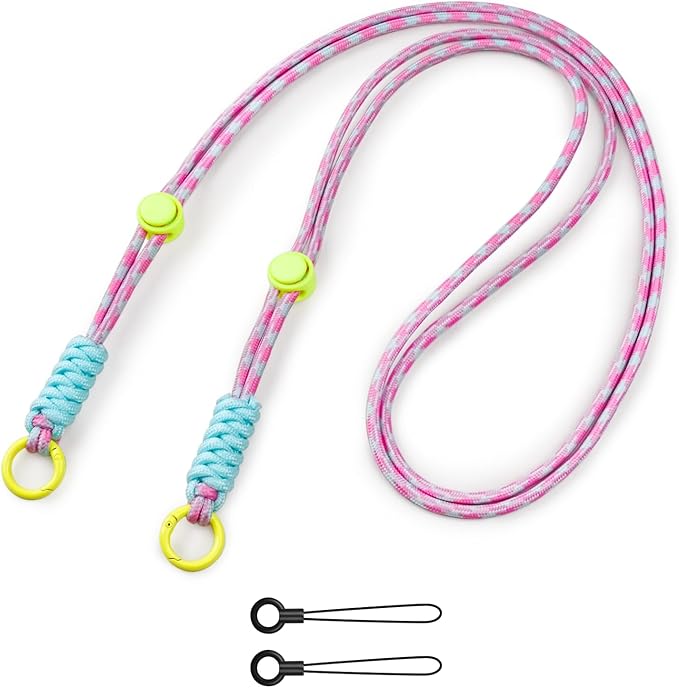 VOVMOEYA Camera Strap,Long Neck Strap for Fujifilm Mini 12/11/9/8/7+,Shoulder Strap camera strap Long Crossbody Lanyard Camera/Badge Holder/Keys/Wallet Multi-Function Lanyard(powder blue mix)