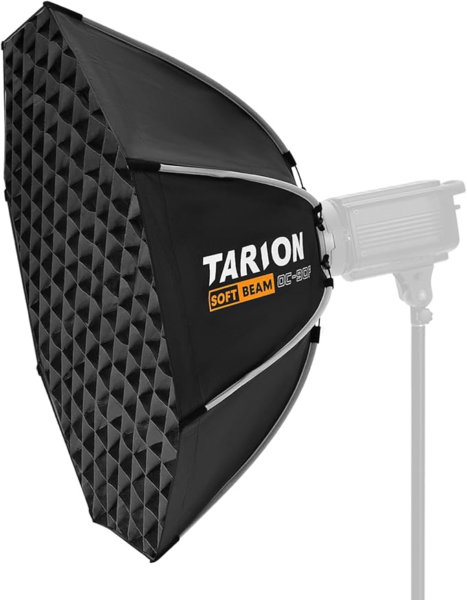 TARION Quick Release Octagonal Softbox - Bowens Mount Softbox with Diffusers/Honeycomb Grid/Carrying Bag for Live Streaming, Photography, Videography (Octagonal 35.4"/90cm)