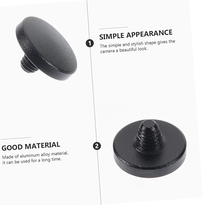 NUOBESTY 3Pcs Aluminum Alloy Camera Shutter Release Button Easy Install Compatible with Models Enhances Grip Comfort Luxurious Camera Accessory