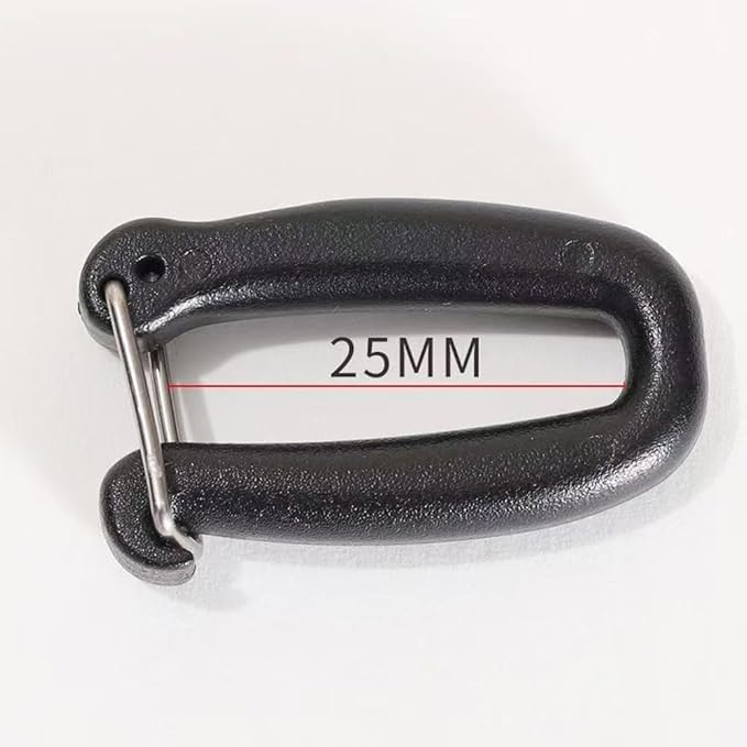 12 Pack Webbing Straps Connector Buckles Non-Sewing 1.5 Inch Webbing Connecting Clip Thin Carabiner Tactical Molle Pouch Holder Adapter for Binocular Harness Strap Hiking Backpack EDC Pouches