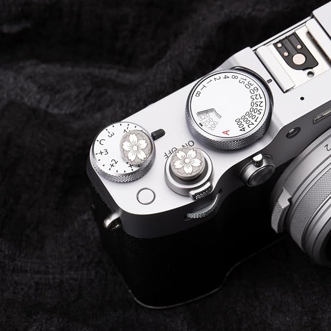 DBZZ Camera Shutter Button for Fuji X-T5 X-T3ii X-T200 X-T4 (2 Silver)