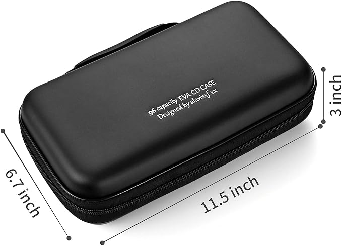DVD Case, EVA CD Case Holder Storage Organizer Portable Protective DVD Wallet Holder for Car